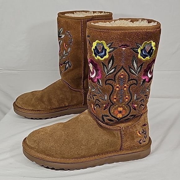 UGG Shoes - UGGS JULIETTE EMBROIDERED WOMENS BOOTS BFPM-06-050